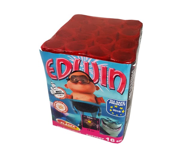 Pyrotechnika Kompaktní ohňostroj 16ran / 14mm Edwin