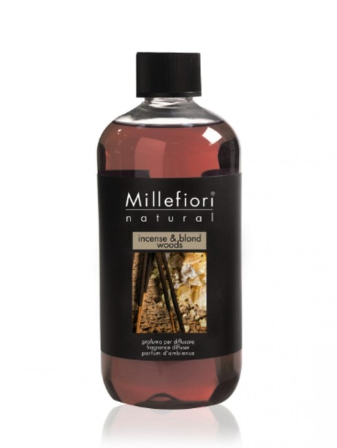 Millefiori Milano Natural Náplň pro difuzér 250ml/Incense & Blond Woods