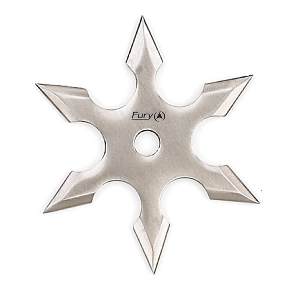 Vrhací hvězdice "Silver 6" šesticípá (Chladné zbraně) + pouzdro ZDARMA