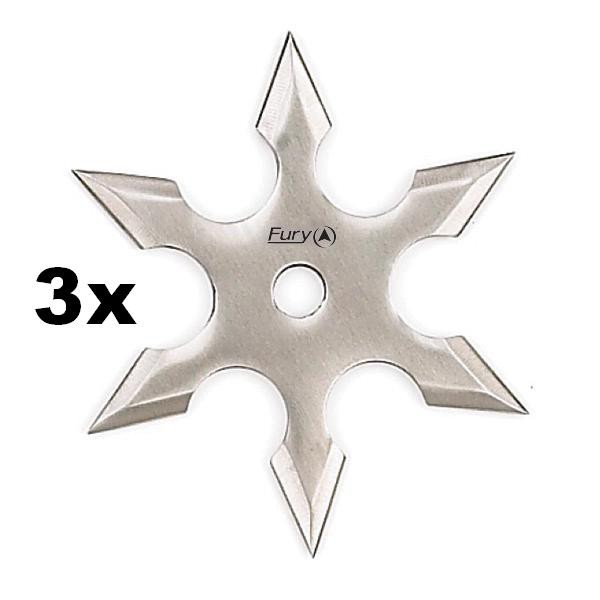 Vrhací hvězdice "Silver 6" šesticípá (Chladné zbraně) + pouzdro ZDARMA 3x