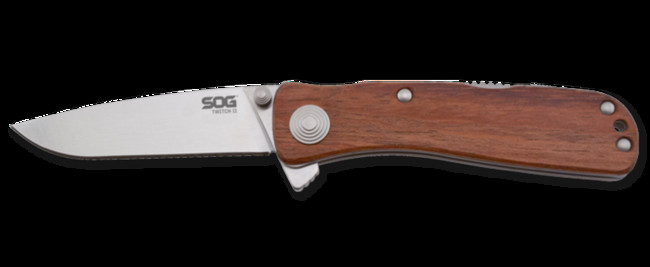 SOG Nůž SOG Twitch II Wood Handle