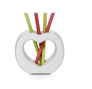 WoodWick Stojánek na vonné tyčinky Auto Reeds, bílé srdce