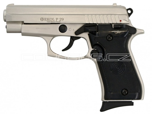 Umarex Plynová pistole Ekol P29 satén nikl cal.9mm