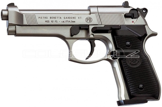 Umarex Vzduchová pistole Beretta M92 FS nikl + zdarma vzduchovkové terče bal. 100ks