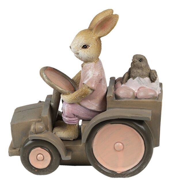 Velikonoční dekorace - Zajíc na traktoru, Clayre & Eef
