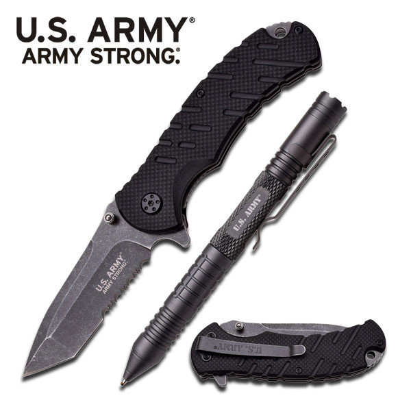 MTech Sade ARMY STRONG - Taktické pero / Nůž Gray
