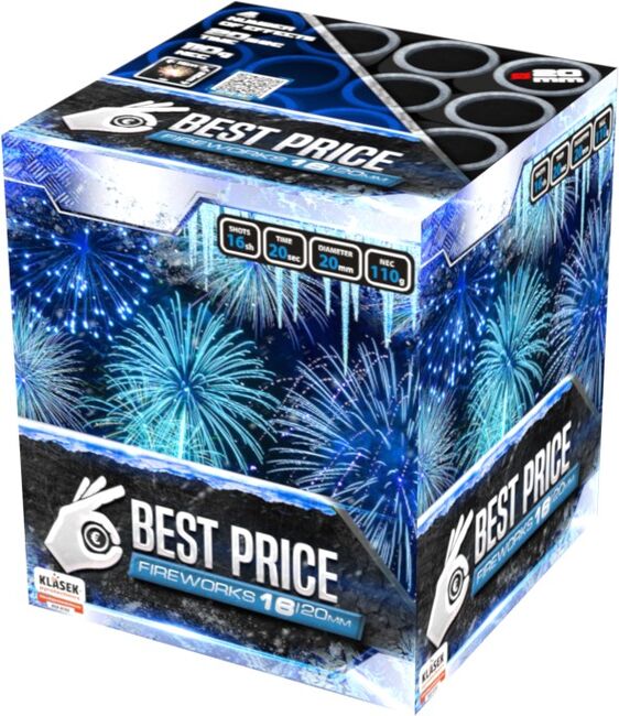 Kompaktní ohňostroj 16ran / 20mm, Best Price FROZEN