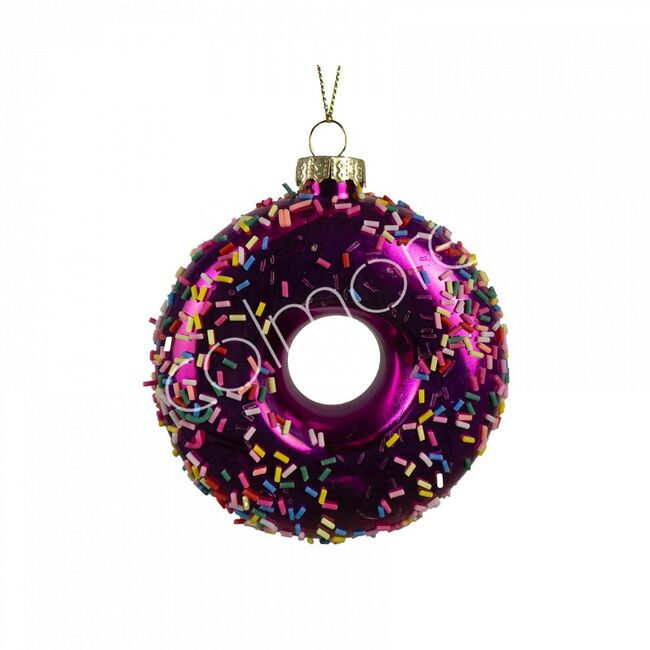 Colmore By Diga  Vánoční ozdoba - Donut, fialový