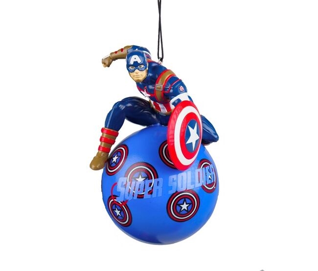Marvel Vánoční ozdoba - Capitan Amerika 3D