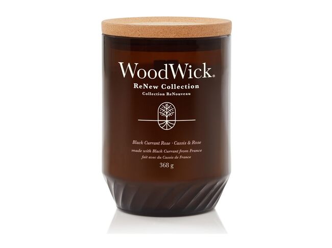 WoodWick Velká svíčka ReNew Black Currant & Rose