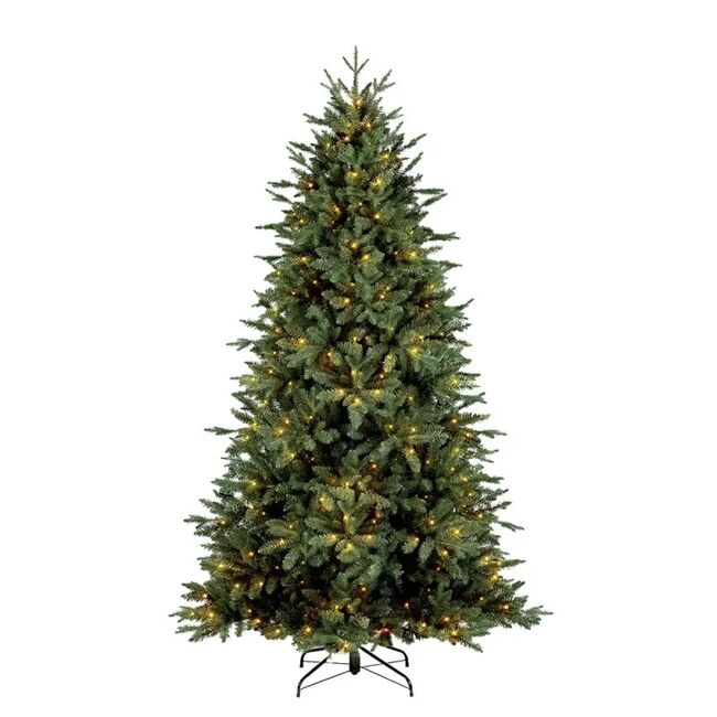 Umělý vánoční stromek s LED diodami 210 cm