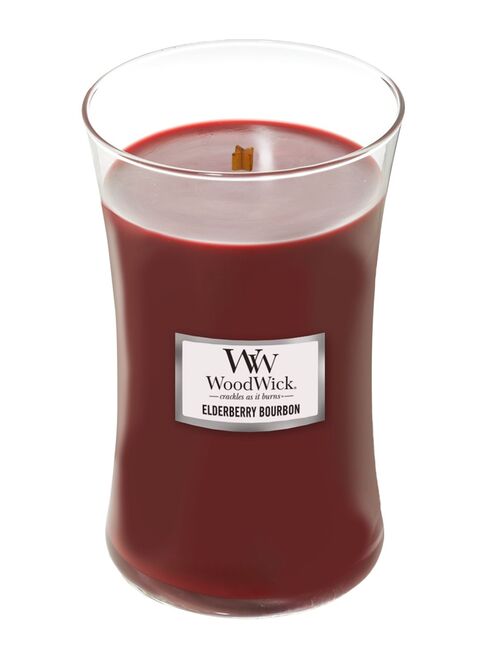 WoodWick velká svíčka Elderberry Bourbon
