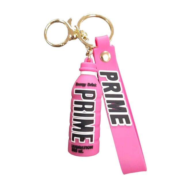 Přívěsek na klíče PRIME - lahev růžová