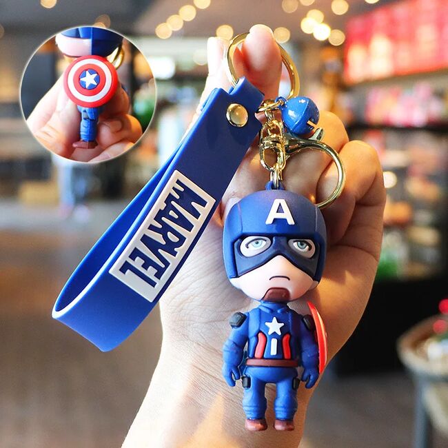 Marvel Přívěsek na klíče Kapitan Amerika + rámeček na foto Zdarma