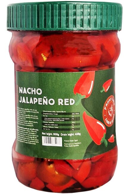 Highlife Nakládané papričky Red Nacho Jalapeno, 950 g
