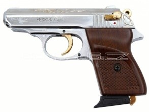 Voltran Plynová pistole Ekol Major chrom gold s rytinou cal.9mm