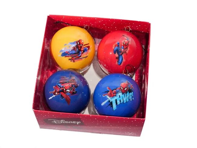Marvel Sada vánočních ozdob se Spidermanem, 4 kusy
