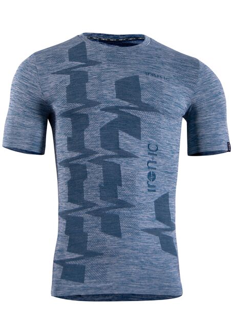 Iron-ic Pánské funkční triko s volným střihem a UV ochranou Barva: Blue, Velikost: XL