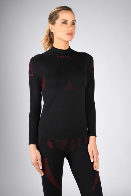 Iron-ic Dámské funkční prodyšné triko s dlouhým rukávem z řady Thermic Barva: Black, Velikost: S/M