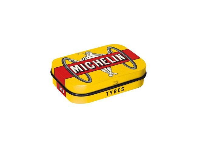 Nostalgic Art Mint Box Michelin - Tyres Bibendum (žlutá) 15g