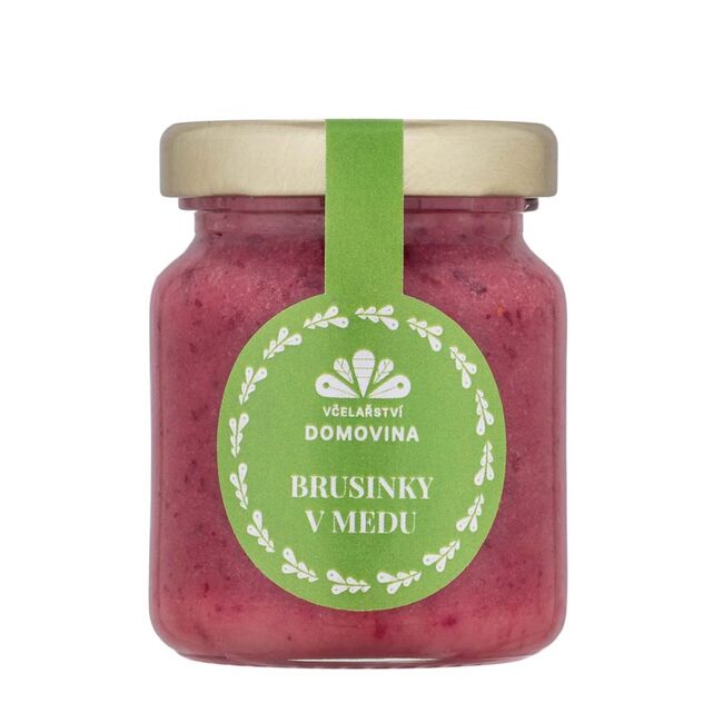 Včelařství Domovina Brusinky v medu 75g