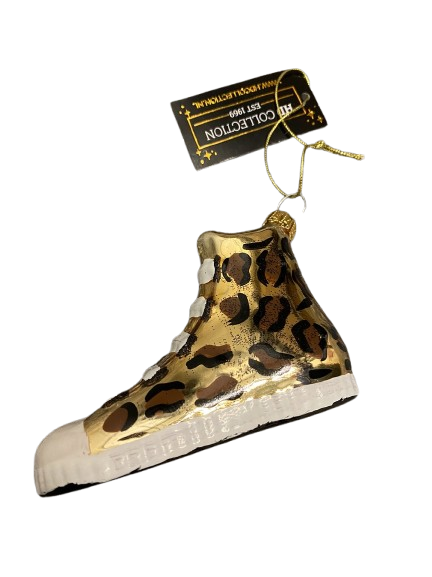 Vánoční ozdoba teniska leopard