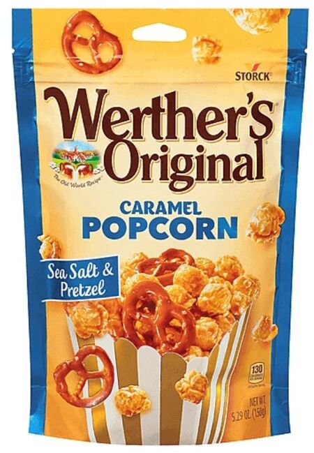 Werthers original slaný karamelový popcorn 140g
