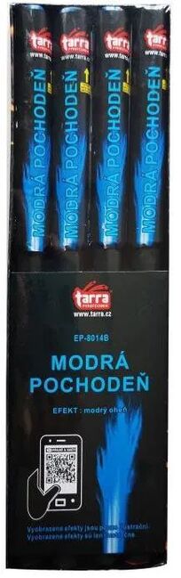 Highlife Pochodeň modrá Bengálský oheň 4ks