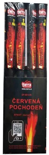 Highlife Pochodeň červená Bengálský oheň 4ks