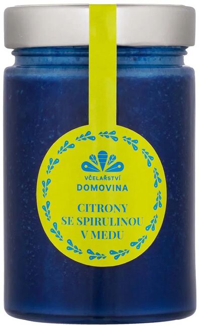 Včelařství Domovina Citron se spirulinou v medu 400g