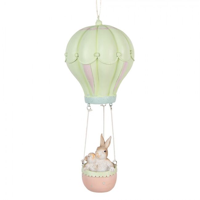 Highlife Závěsná dekorace králíci v balónu 34 cm