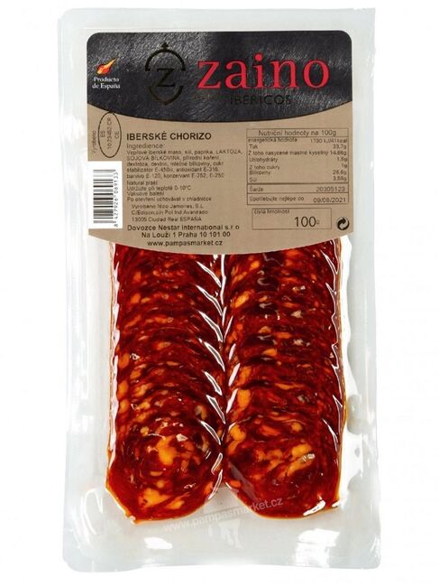 Highlife Španělské Chorizo Ibérico 100%, krájené, 100g