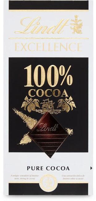 Lindt Excellence Extra hořká čokoláda 100% kakaa 50 g