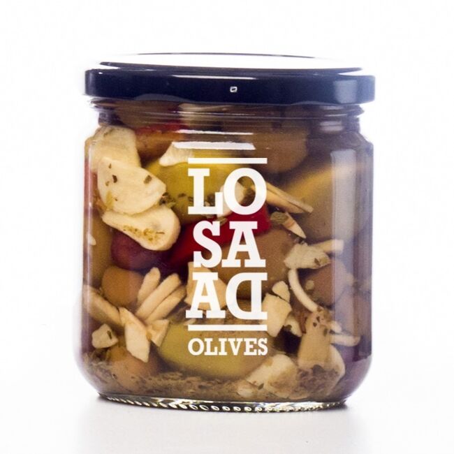 Mix oliv Losada s bylinkami a česnekem, 345g