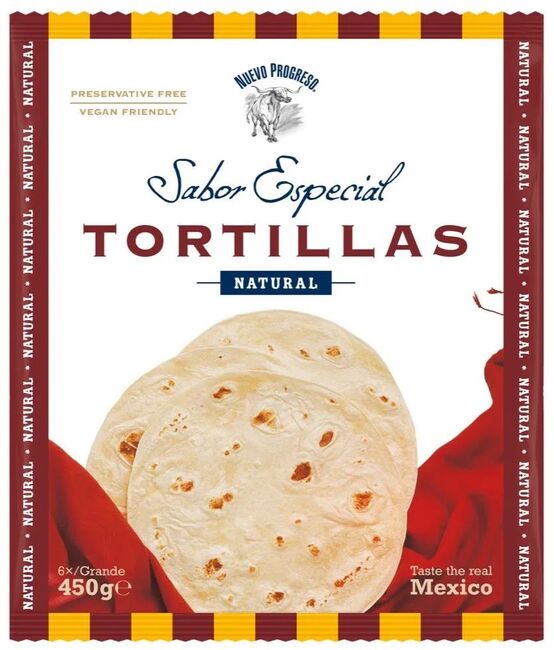 Nuevo Progreso Tortilla Flour 10", 6 ks