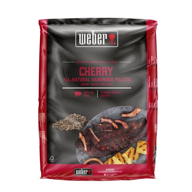 weber Weber Přírodní dřevěné pelety - třešeň, 8 kg