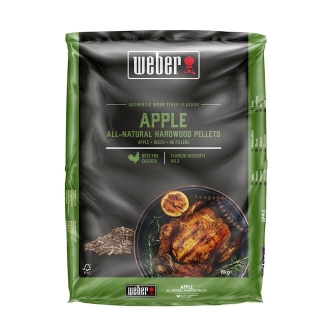 Weber Přírodní dřevěné pelety - jabloň, 8 kg