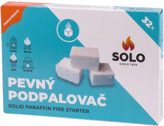 SOLO Podpalovač pevný parafínový - 32 ks