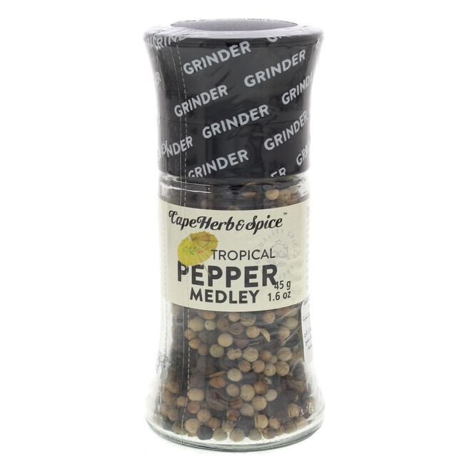 Cape Herb & Spice Směs pepřů Tropical Pepper Medley, mlýnek 45g