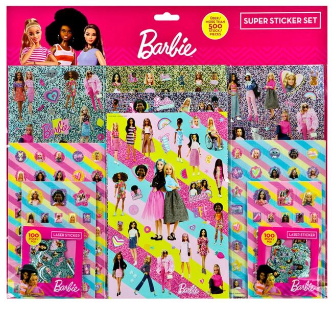 Mattel Samolepky klasické Barbie 500 ks