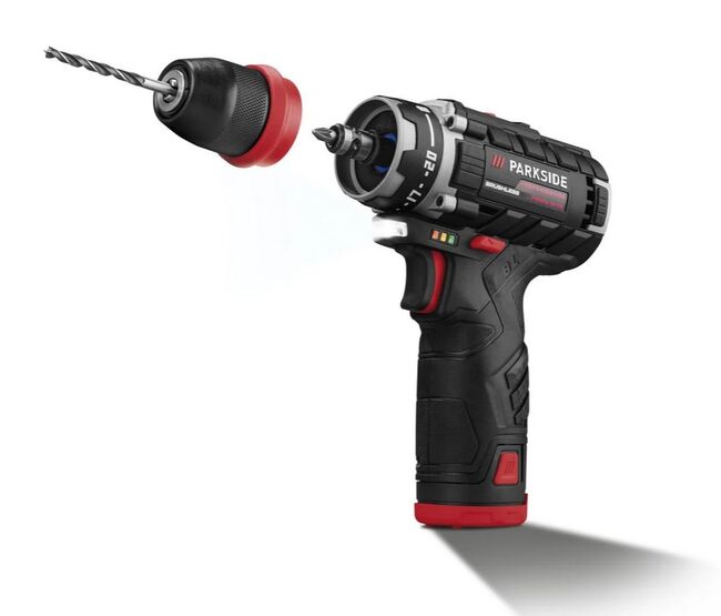 Parkside Sada s aku vrtacím šroubovákem PBSPA 12 C3