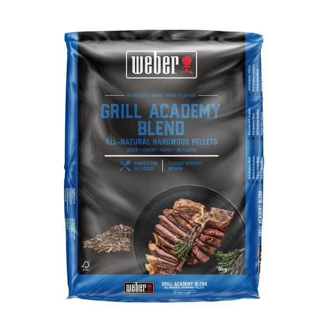 Weber Přírodní dřevěné pelety - Grill Academy, 8 kg