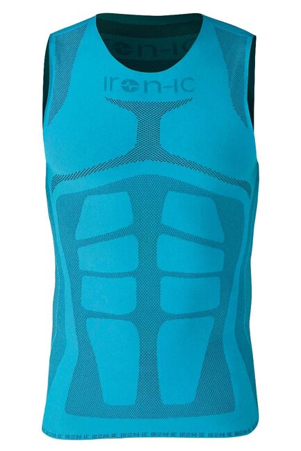 Iron-ic Lehké a vysoceprodyšné pánské tílko Barva: Turquoise, Velikost: one size