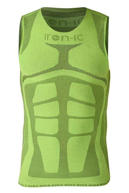 Iron-ic Lehké a vysoceprodyšné pánské tílko Barva: Lime, Velikost: one size