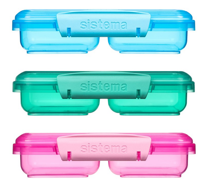 Sistema Krabička na svačinu se 2 oddíly 350 ml (1ks) Mix 3 barev