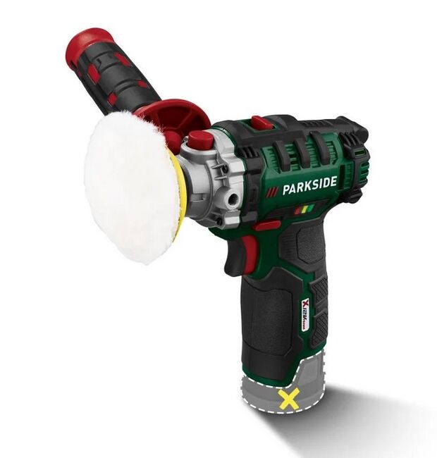 Parkside Aku leštička PAAP 12 E5 – bez akumulátoru a nabíječky