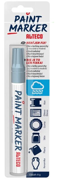 ALTECO Paint Marker Classic stříbrný