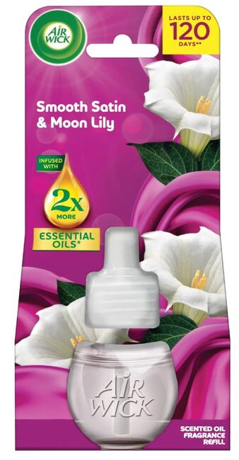 AIR WICK Electric náplň Jemný satén a Měsíční lilie 19 ml
