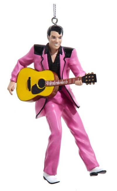 Kurt Adler Vánoční ozdoba Elvis pink