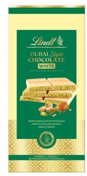 Lindt LINDT Dubajská bílá čokoláda s pistáciemi 150 g